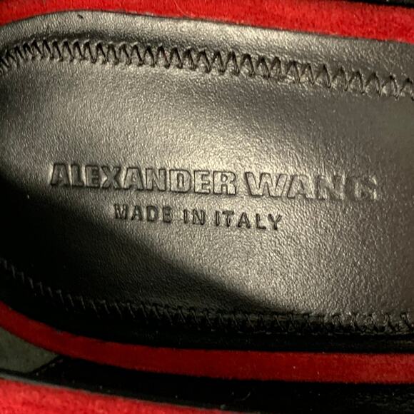 ALEXANDER WANG Size 9 Annika Red Oxblood Suede Pointed Toe Stiletto Pumps - Picture 7 of 9